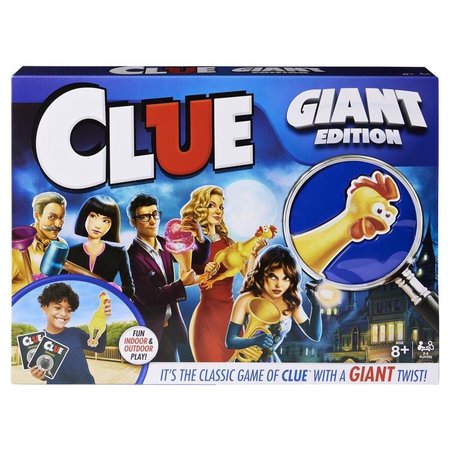 GIANT CLUE BOARD GAME Spin Master Clue Giant Edition Board Game Multicolored 6062876